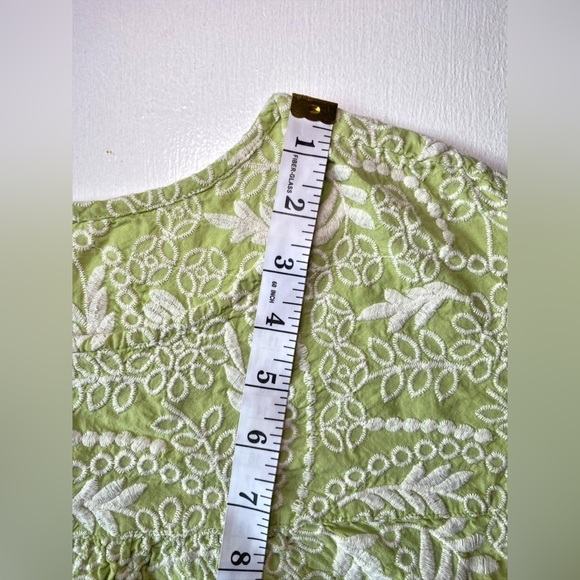 Unbranded Green and White Eyelet Top - Picture 10 of 12